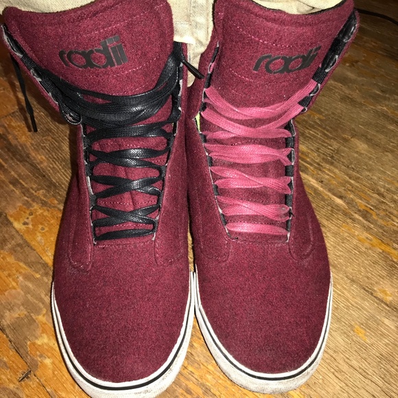 Radii Noble VLC Hi Burgundy Wool Sz 9.5 EU 43 - Picture 3 of 7